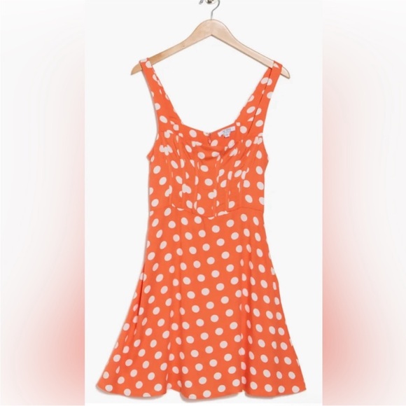 NWT Lindsi Polka Dot Corset Mini Dress - Picture 3 of 6